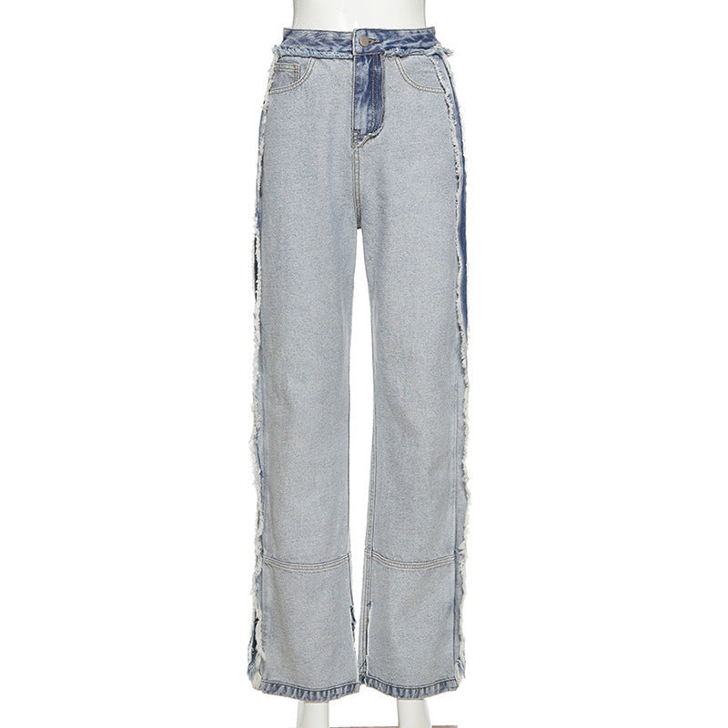 Damen Jeans | Net Red Style All-Match Gerade High Waist Jeans
