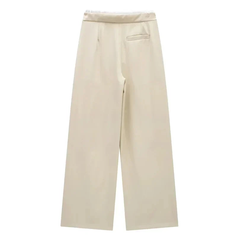 Elisa | Elegante High-Waist-Hose mit weitem Bein