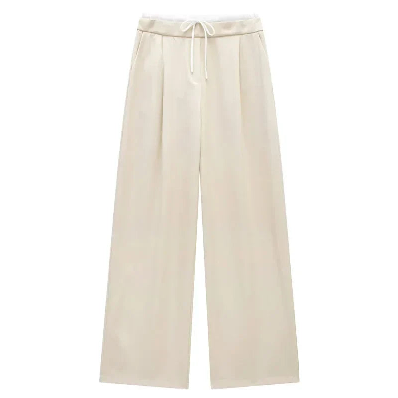 Elisa | Elegante High-Waist-Hose mit weitem Bein